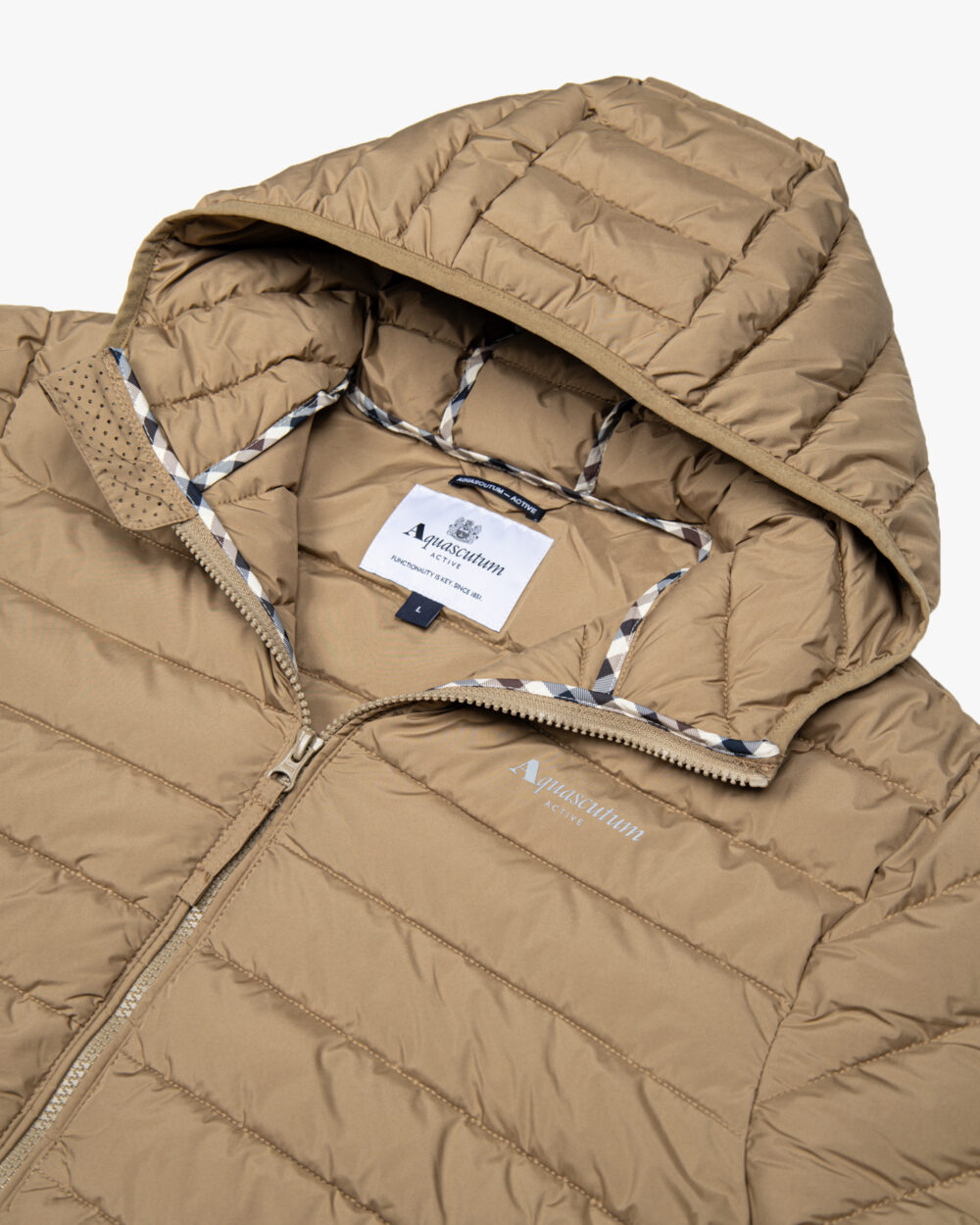 Piumino Aquascutum Active HOODED 100gsm Beige scuro - Foto 3