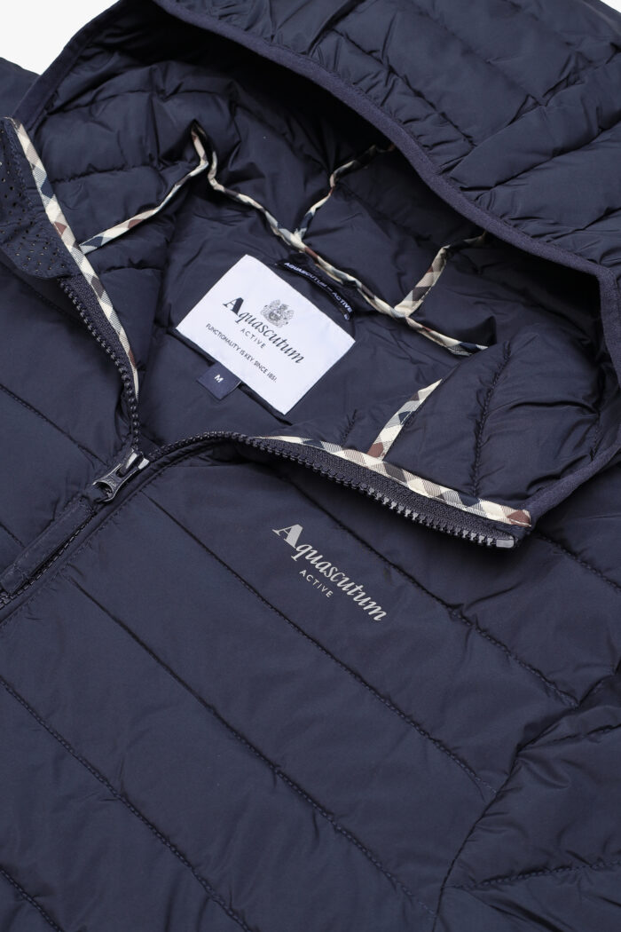 Piumino Aquascutum Active HOODED 100gsm Blu – AA_ICON_JK006