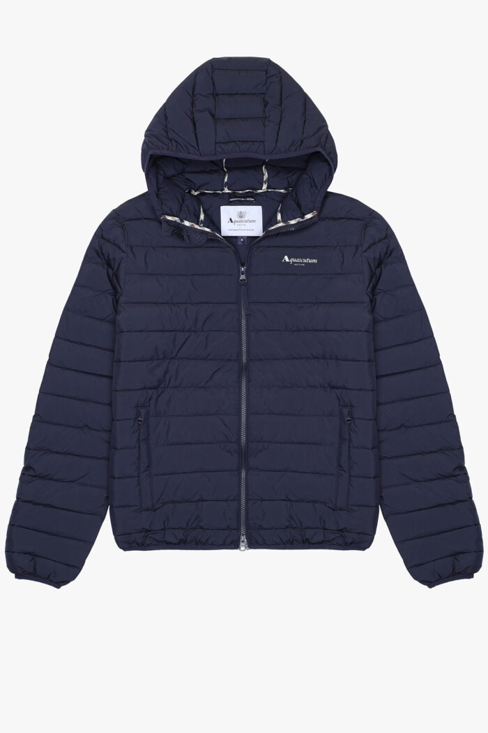 Piumino Aquascutum Active HOODED 100gsm Blu – AA_ICON_JK006