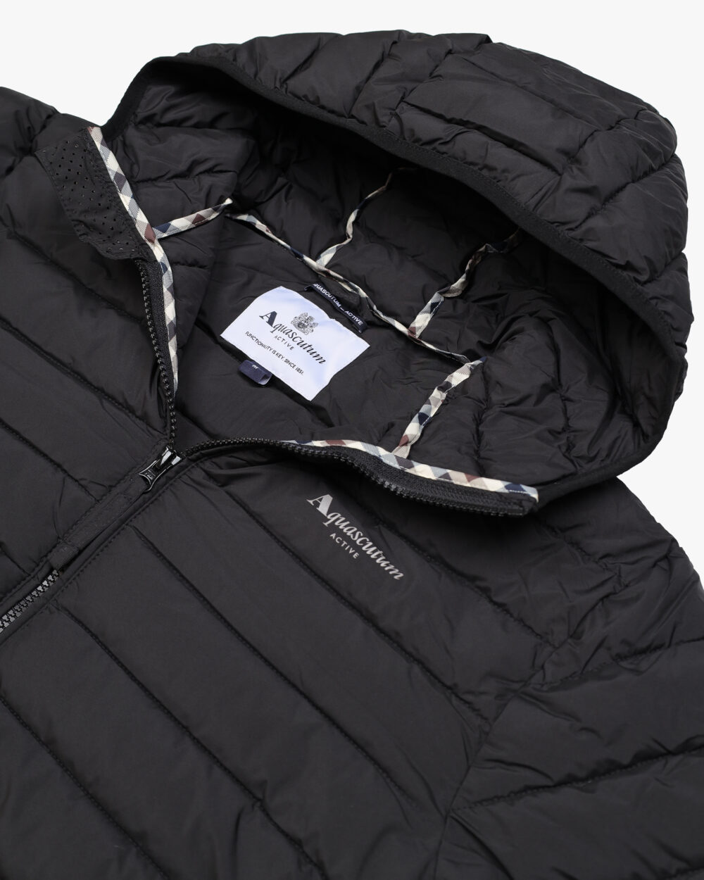 Piumino Aquascutum Active HOODED 100gsm Nero - Foto 3