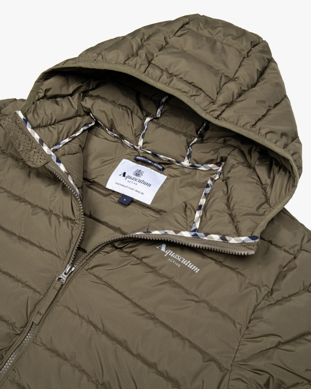 Piumino Aquascutum Active HOODED 100gsm Verde Oliva - Foto 3
