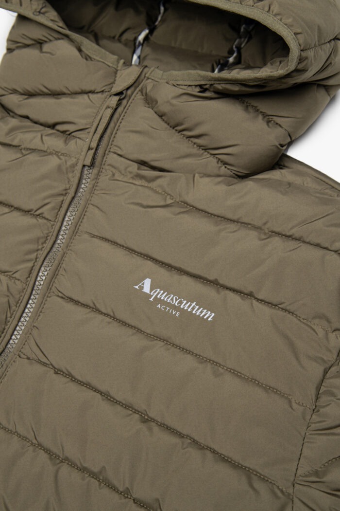 Piumino Aquascutum Active HOODED 100gsm Verde Oliva – AA_ICON_JK006