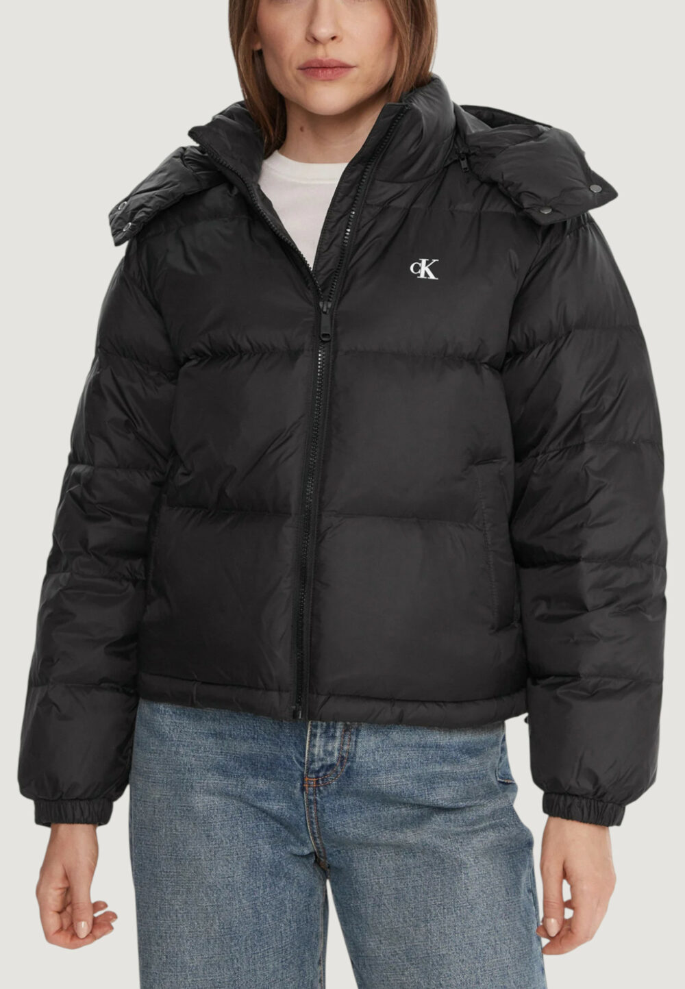 Piumino Calvin Klein Jeans ESSENTIAL MIDWEIGHT Nero - Foto 1