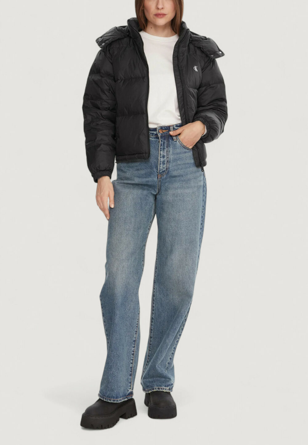 Piumino Calvin Klein Jeans ESSENTIAL MIDWEIGHT Nero - Foto 2