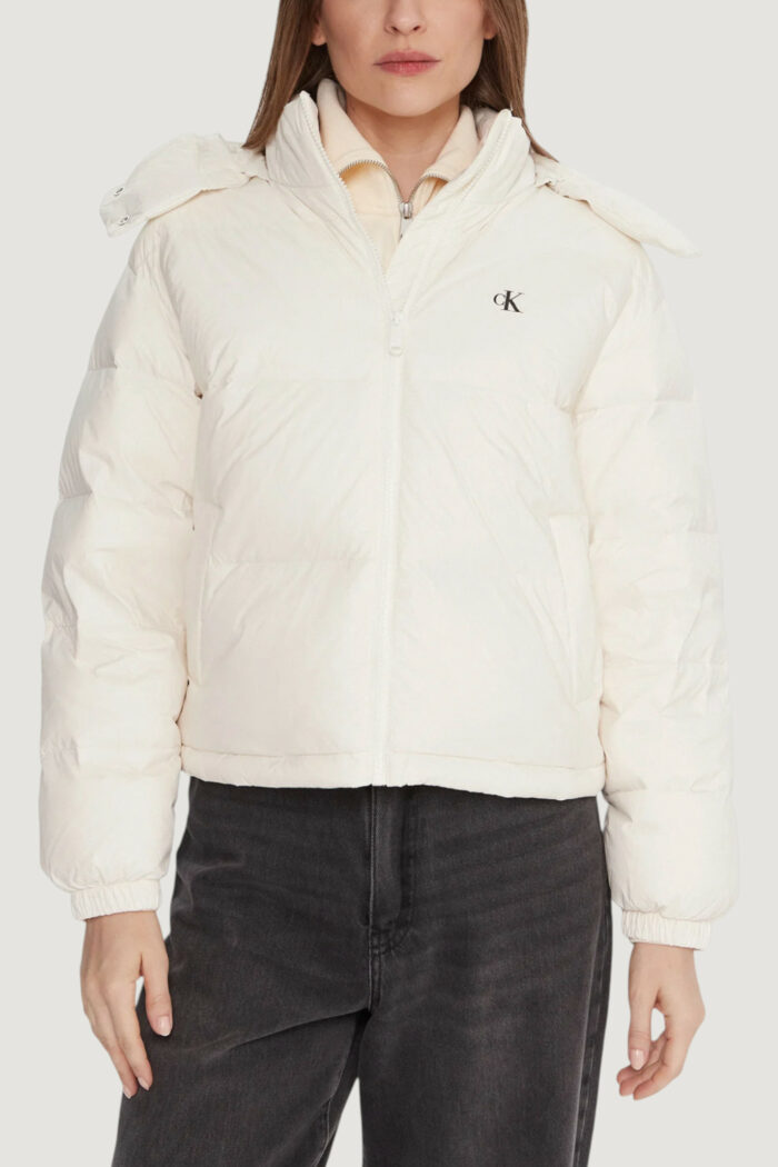 Piumino Calvin Klein ESSENTIAL MIDWEIGHT Panna