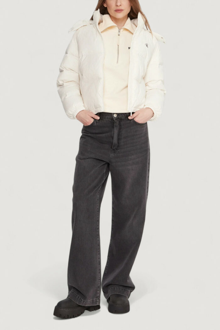 Piumino Calvin Klein ESSENTIAL MIDWEIGHT Panna