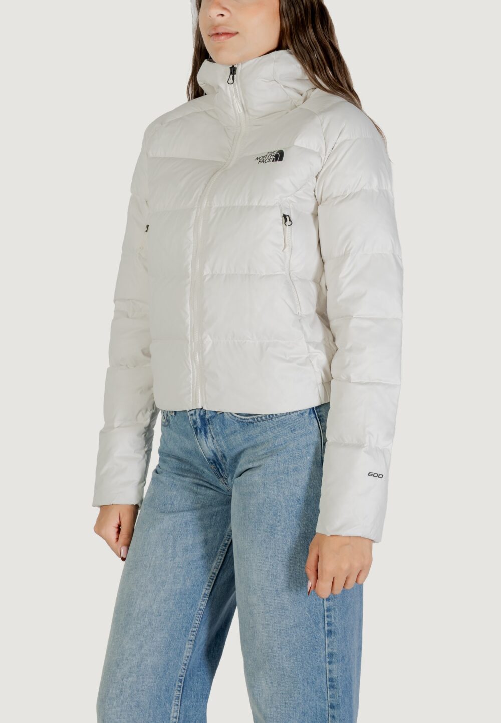 Piumino THE NORTH FACE W HYALITE DOWN HOODIE Panna - Foto 2