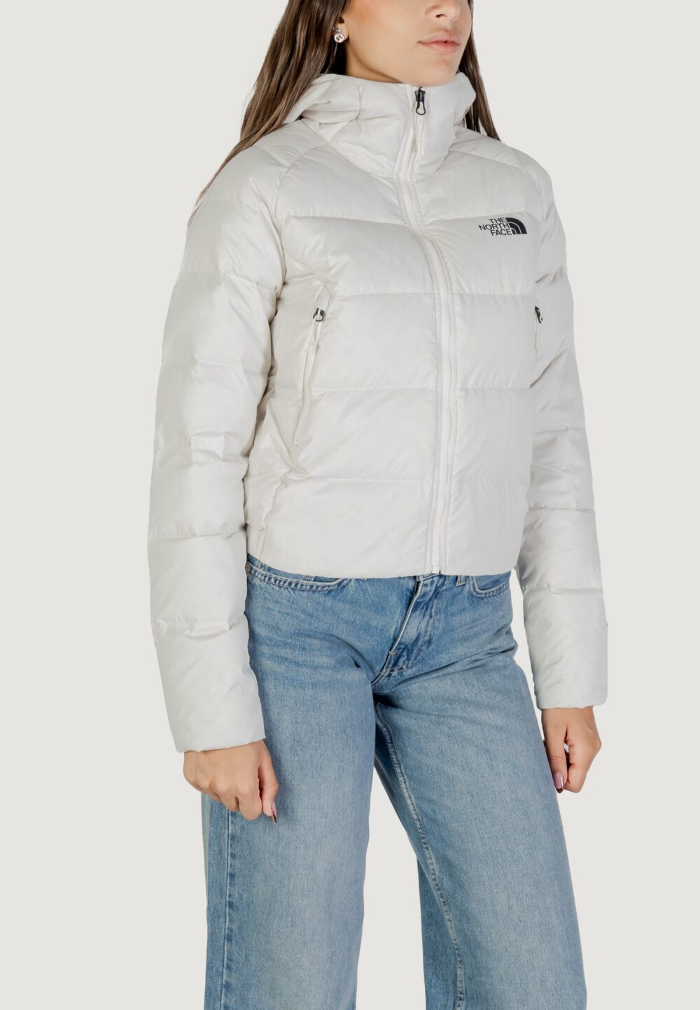 Piumino THE NORTH FACE W HYALITE DOWN HOODIE Panna - Foto 3