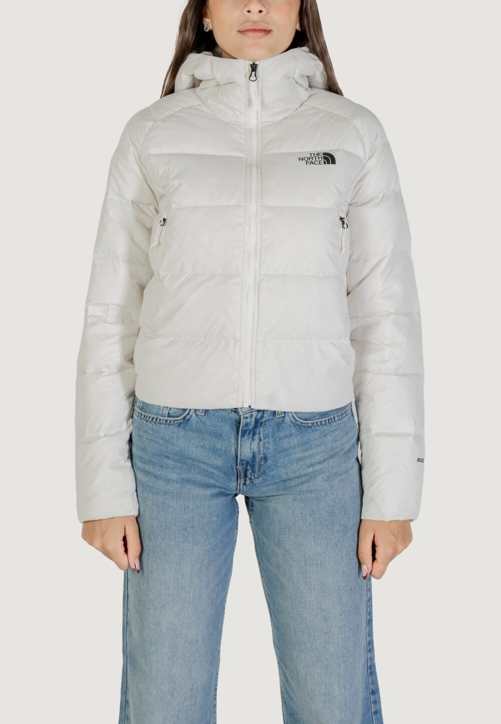 Piumino THE NORTH FACE W HYALITE DOWN HOODIE Panna - Foto 5