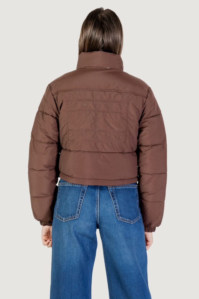 Piumino Tommy Hilfiger TJW FLAG BACK CROP E Marrone – DW0DW21620