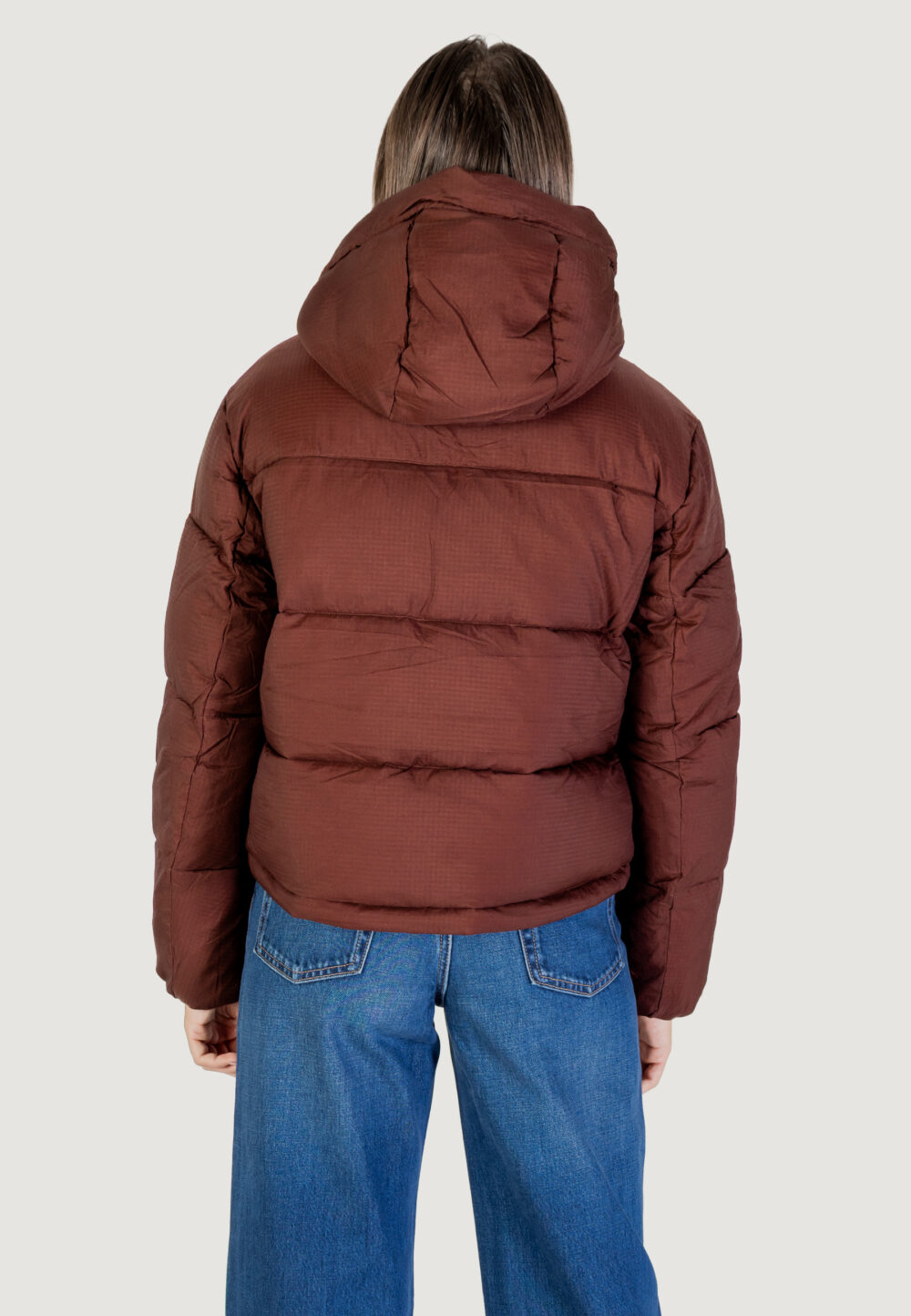 Piumino Tommy Hilfiger Jeans TJW HOODED PUFFER JA Marrone - Foto 2
