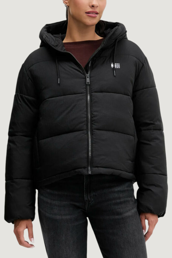 Piumino Tommy Hilfiger TJW HOODED PUFFER JA Nero – DW0DW21625