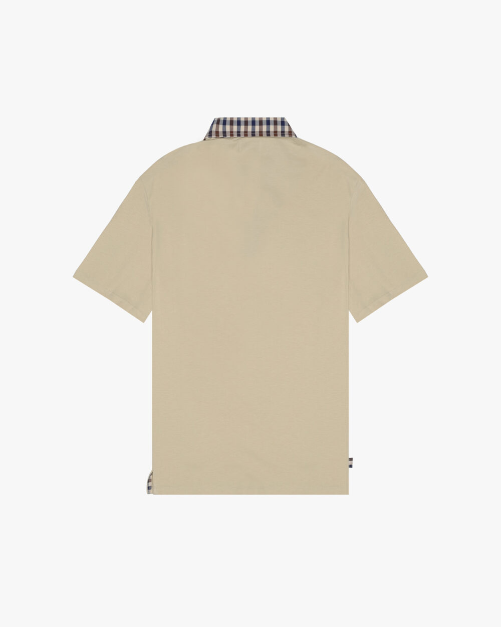 Polo manica corta Aquascutum Active CLUB CHECK COLLAR POLO Beige - Foto 2