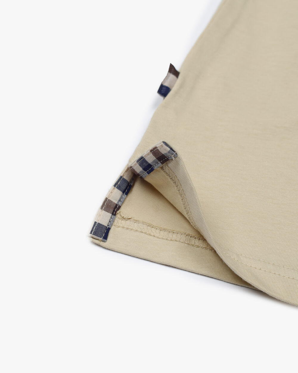 Polo manica corta Aquascutum Active CLUB CHECK COLLAR POLO Beige - Foto 4
