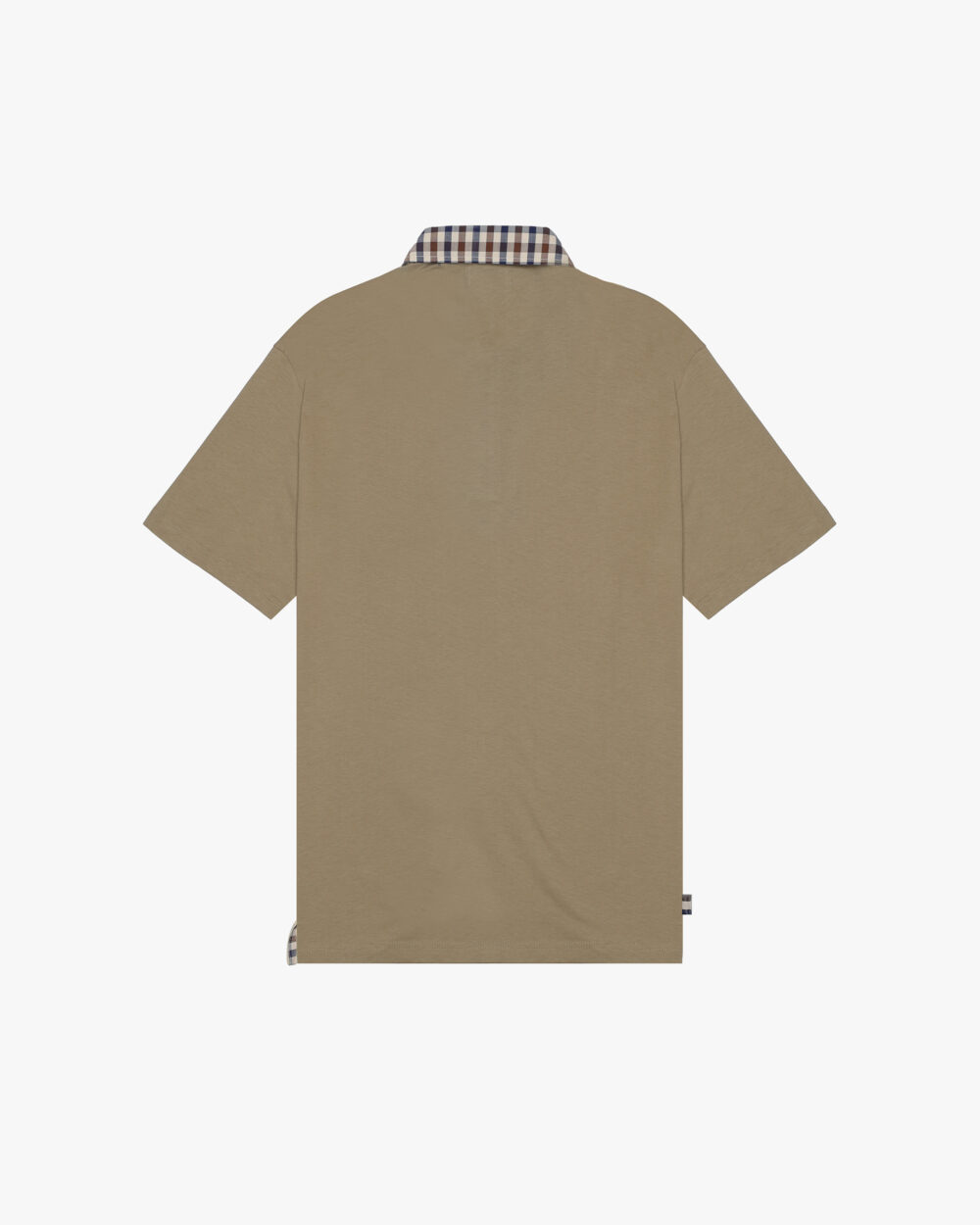 Polo manica corta Aquascutum Active CLUB CHECK COLLAR POLO Beige scuro - Foto 2