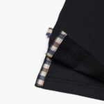 Polo manica corta Aquascutum Active CLUB CHECK COLLAR POLO Nero - Foto 4