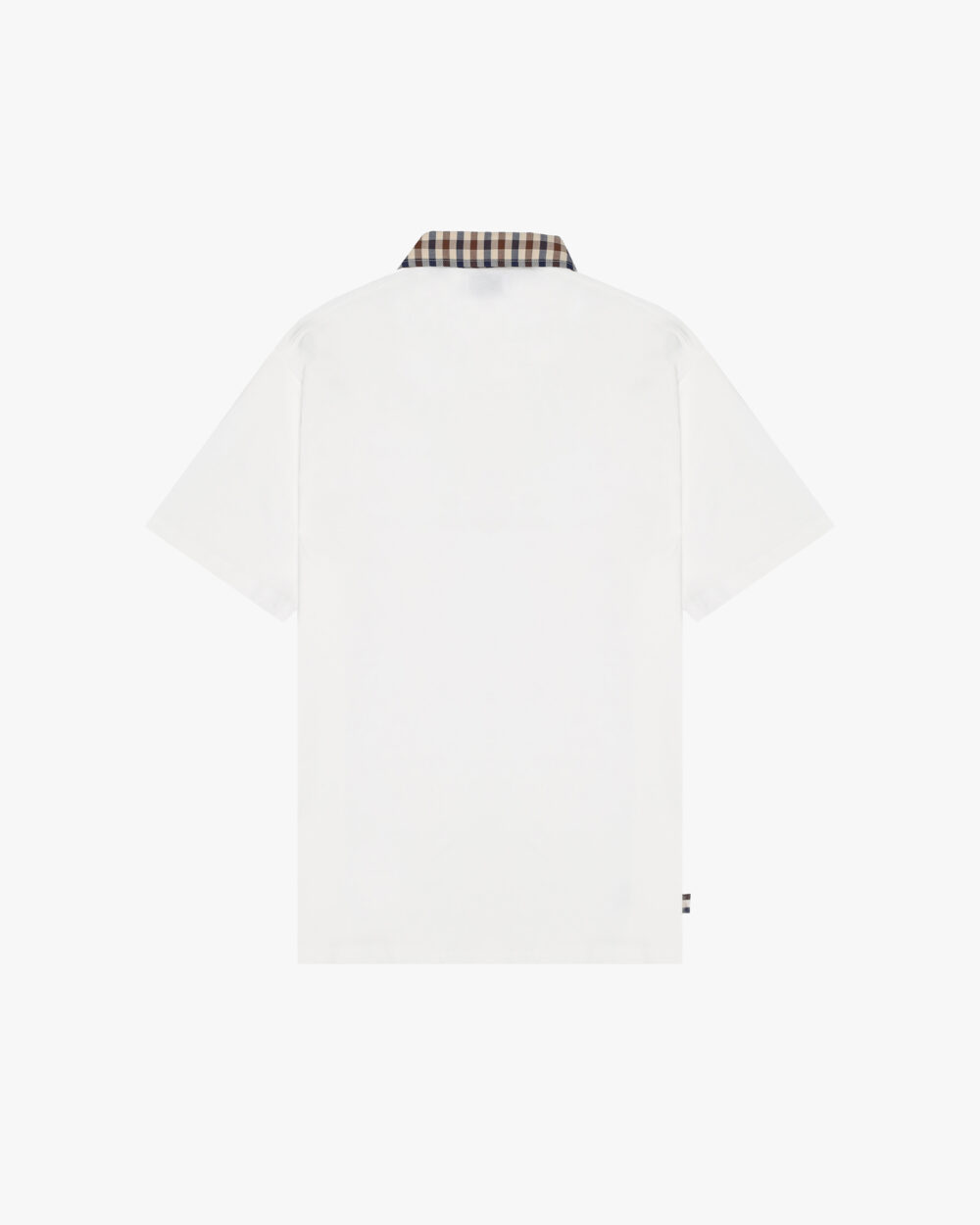 Polo manica corta Aquascutum Active CLUB CHECK COLLAR POLO Panna - Foto 2