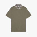 Polo manica corta Aquascutum Active CLUB CHECK COLLAR POLO Verde Oliva - Foto 1