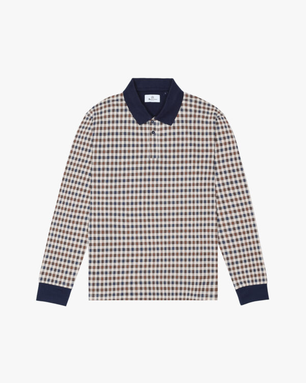 Polo manica lunga Aquascutum Active ICONIC POLO L/S Blu - Foto 1