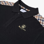Polo manica lunga Aquascutum Active STRIPES PIQUET POLO L/S Nero - Foto 2