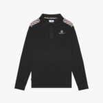 Polo manica lunga Aquascutum Active STRIPES PIQUET POLO L/S Nero - Foto 1