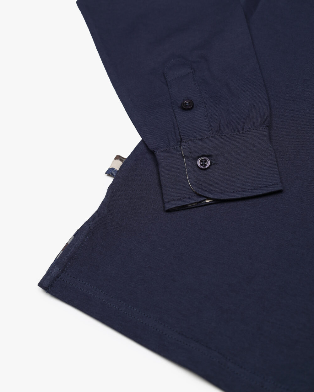 Polo manica lunga Aquascutum Active CLUB CHECK COLLAR POLO L/S Blu - Foto 4