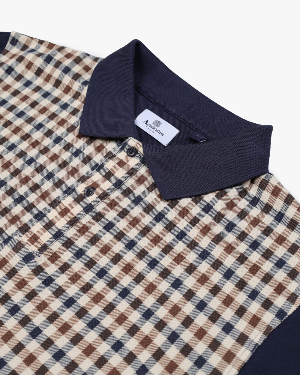 Polo manica lunga Aquascutum Active ICONIC FRONT POLO L/S Blu - Foto 2