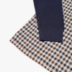 Polo manica lunga Aquascutum Active ICONIC FRONT POLO L/S Blu - Foto 4