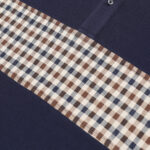 Polo manica lunga Aquascutum Active ICONIC INSERT POLO L/S Blu - Foto 4