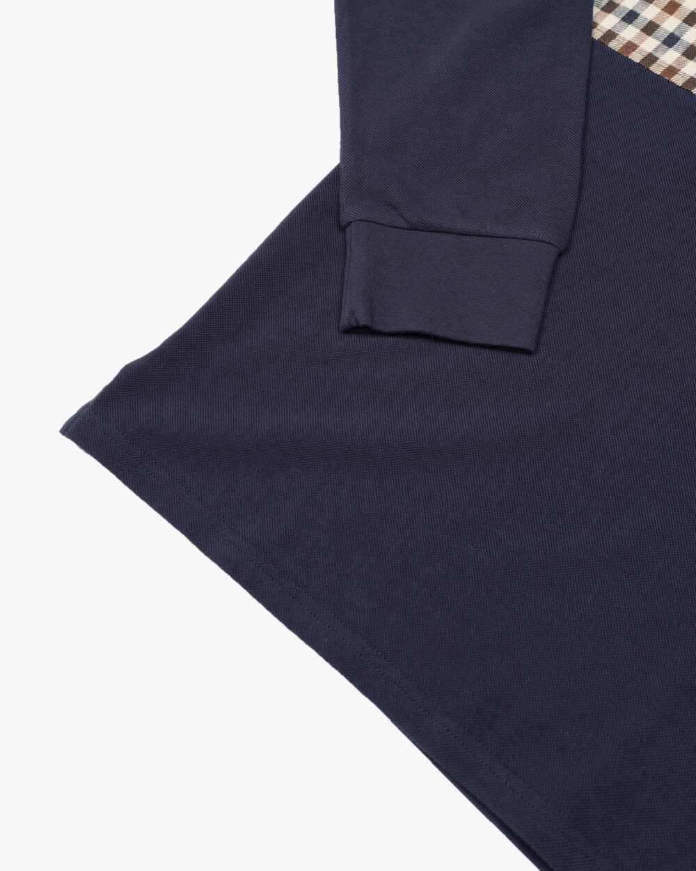 Polo manica lunga Aquascutum Active ICONIC INSERT POLO L/S Blu - Foto 5