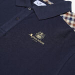 Polo manica lunga Aquascutum Active STRIPES PIQUET POLO L/S Blu - Foto 2