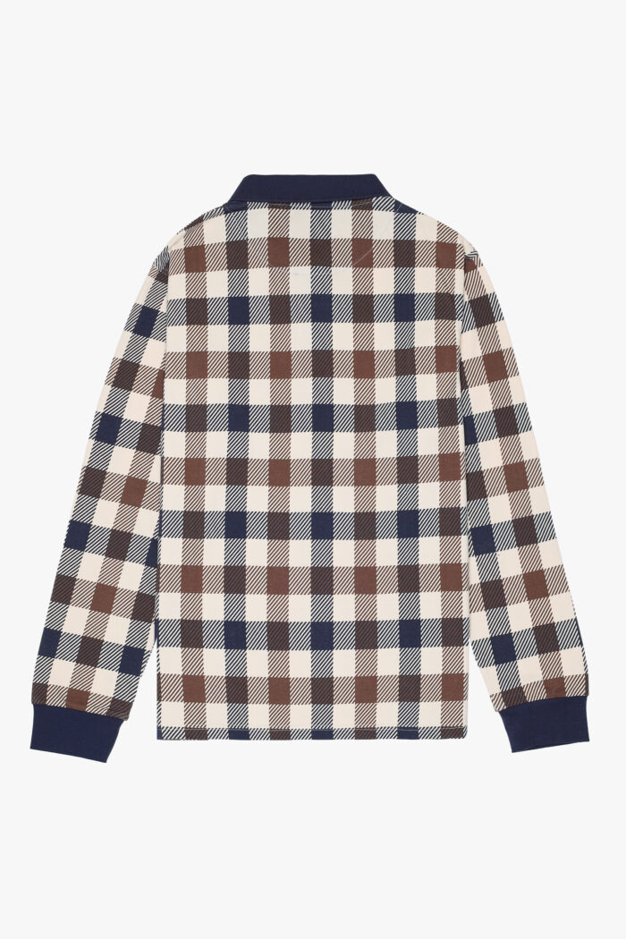 Polo manica lunga Aquascutum Active MACRO ICONIC POLO L/S Macro Club Check