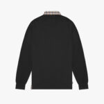 Polo manica lunga Aquascutum Active CLUB CHECK COLLAR POLO L/S Nero - Foto 2