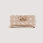 Portafoglio grande Guess SILIA SLG LARGE ZIP AROUND Beige - Foto 1