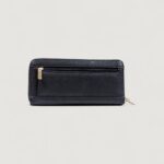 Portafoglio grande Guess GREGORIA SLG LARGE ZIP AROUND Nero - Foto 4