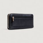 Portafoglio grande Guess GREGORIA SLG LARGE ZIP AROUND Nero - Foto 5