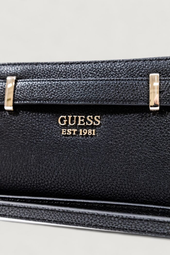 Portafoglio grande Guess GREGORIA SLG LARGE ZIP AROUND Nero
