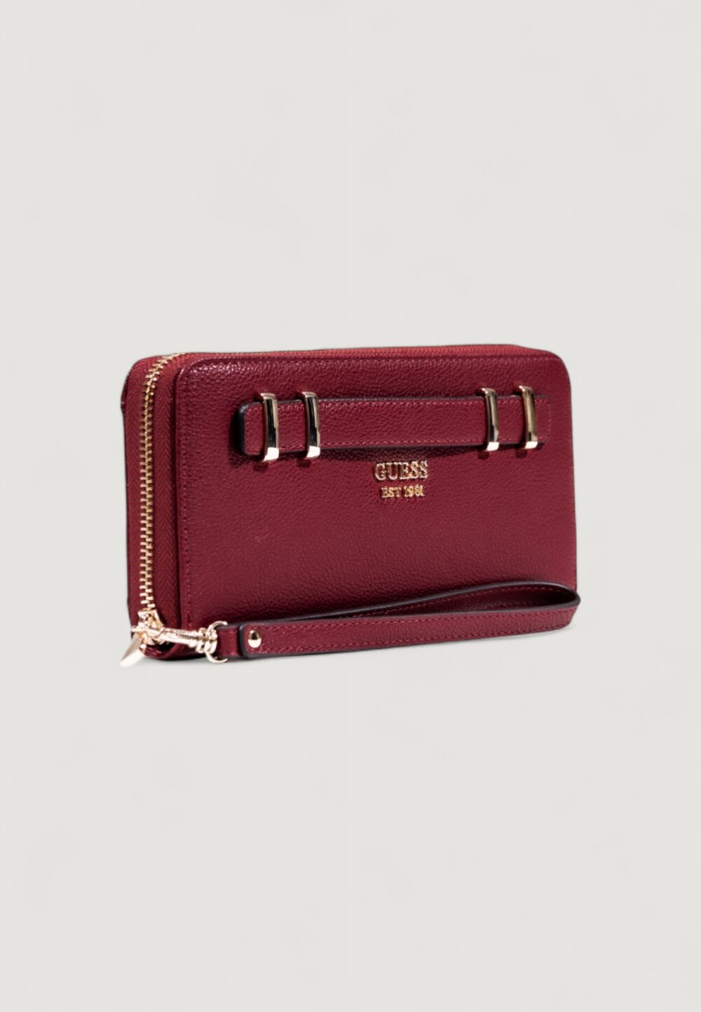 Portafoglio grande Guess GREGORIA SLG LARGE ZIP AROUND Rosso - Foto 3