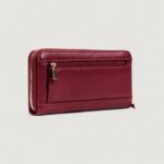 Portafoglio grande Guess GREGORIA SLG LARGE ZIP AROUND Rosso - Foto 5