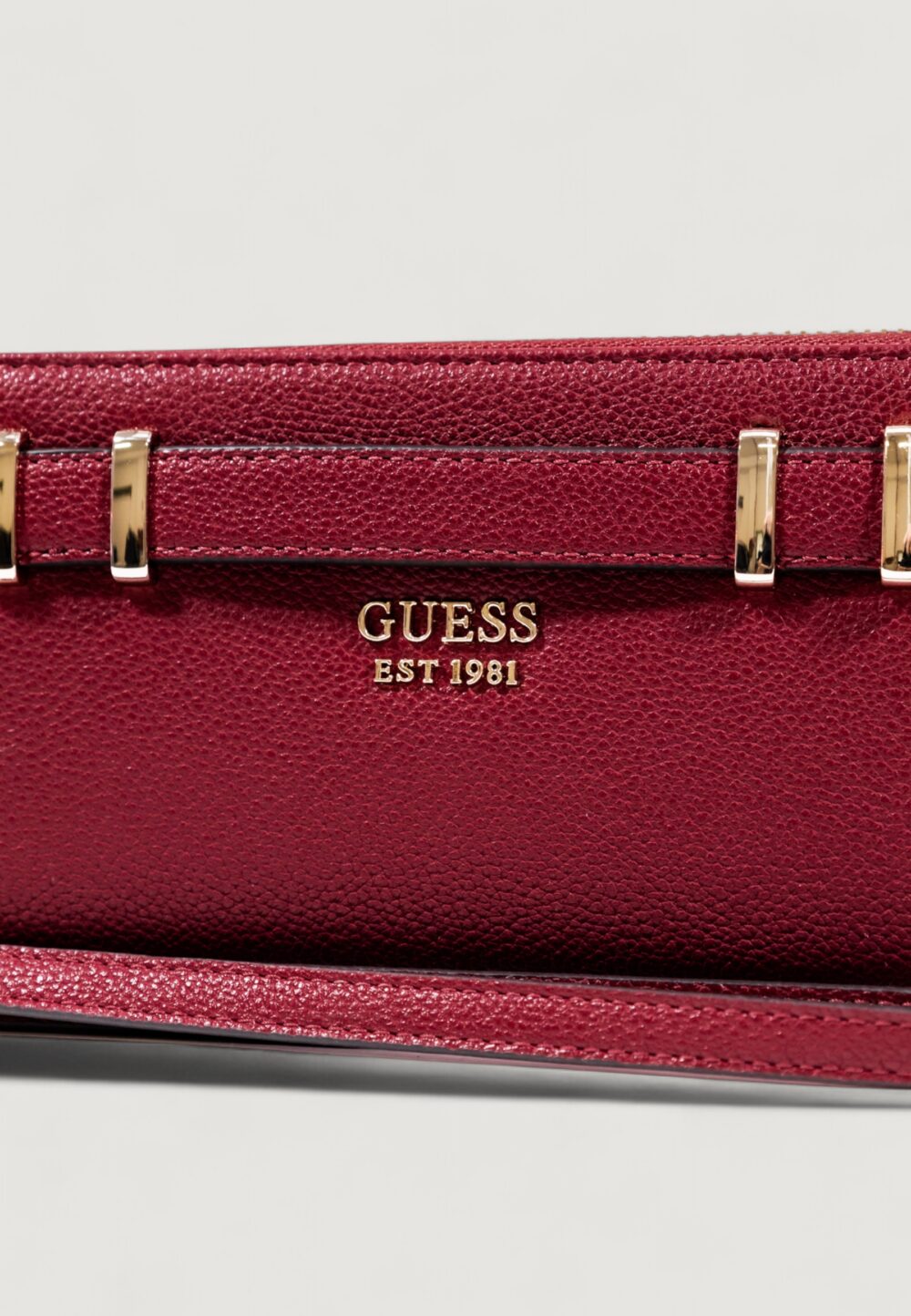 Portafoglio grande Guess GREGORIA SLG LARGE ZIP AROUND Rosso - Foto 2