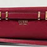 Portafoglio grande Guess GREGORIA SLG LARGE ZIP AROUND Rosso - Foto 2