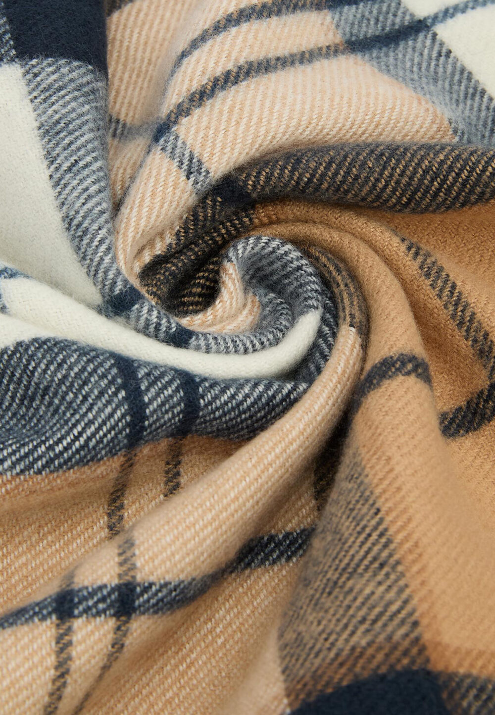 Sciarpa Barbour STANWAY TARTAN WRAP Beige - Foto 4