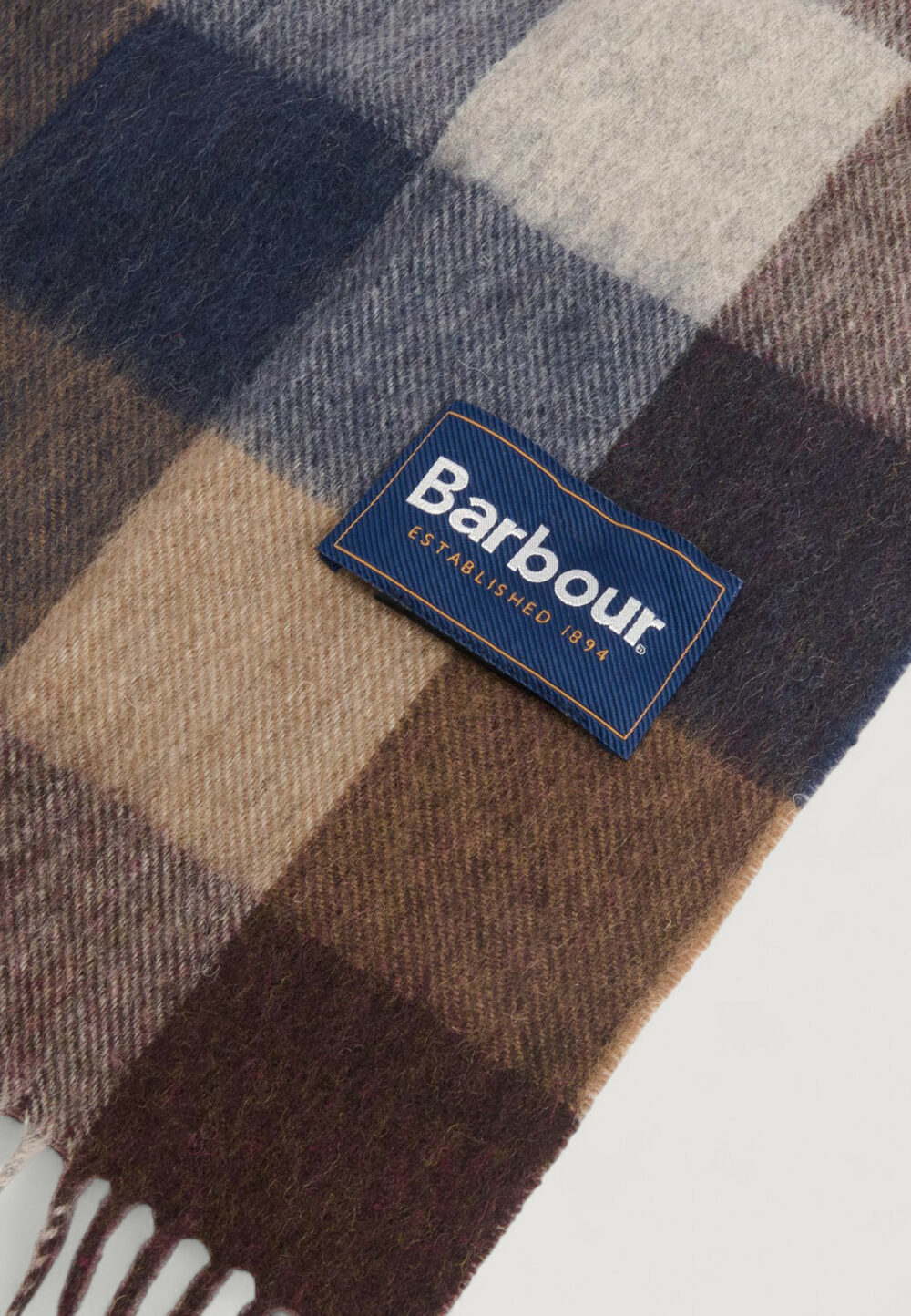 Sciarpa Barbour LARGE TATTERSALL SCARF Blue scuro - Foto 3