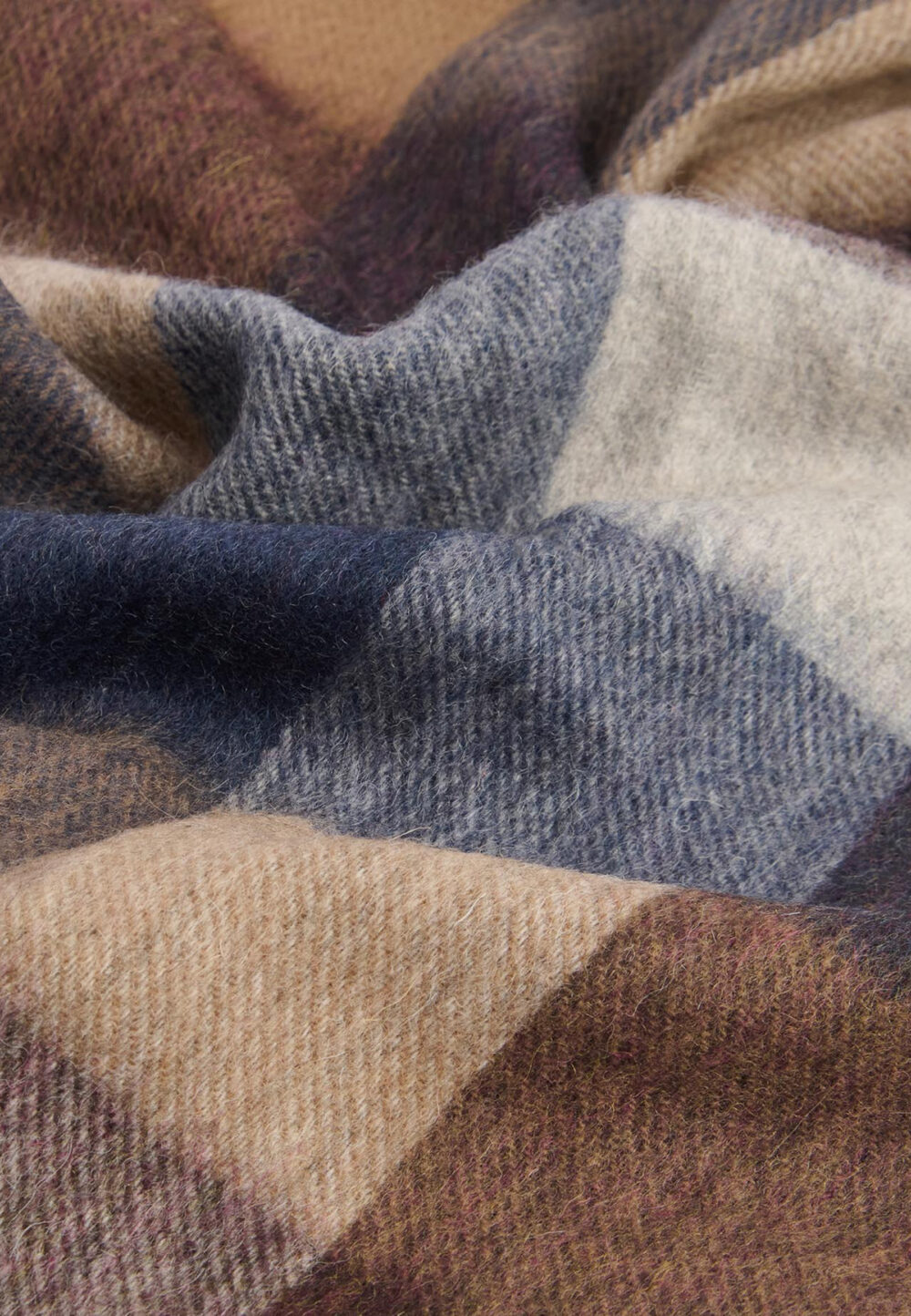 Sciarpa Barbour LARGE TATTERSALL SCARF Blue scuro - Foto 4