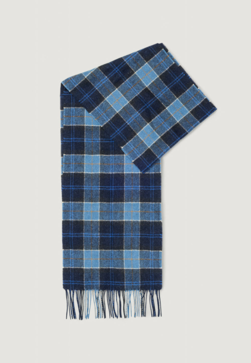 Sciarpa Barbour TARTAN LAMBSWOOL SCARF Blue scuro - Foto 1