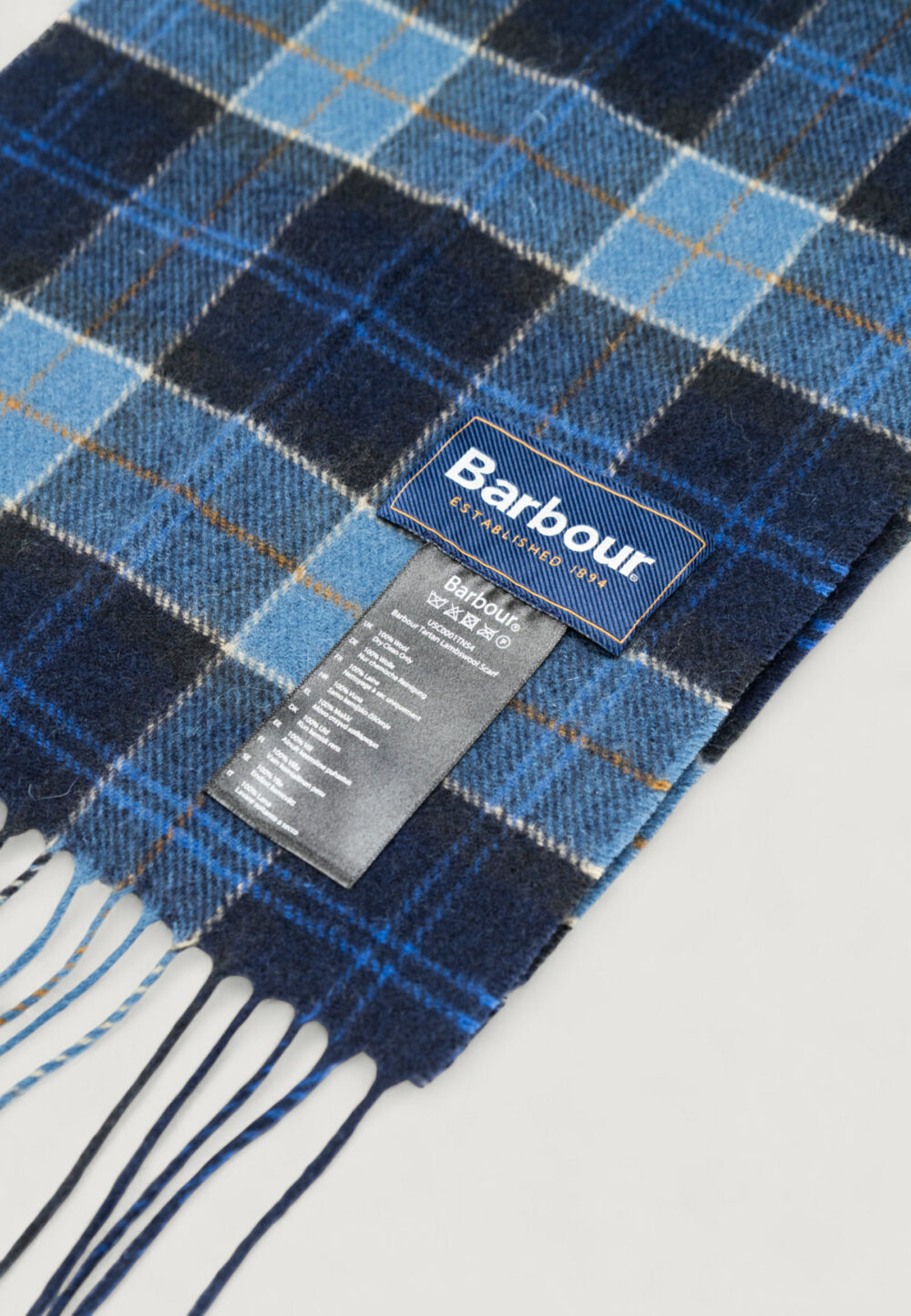 Sciarpa Barbour TARTAN LAMBSWOOL SCARF Blue scuro - Foto 4