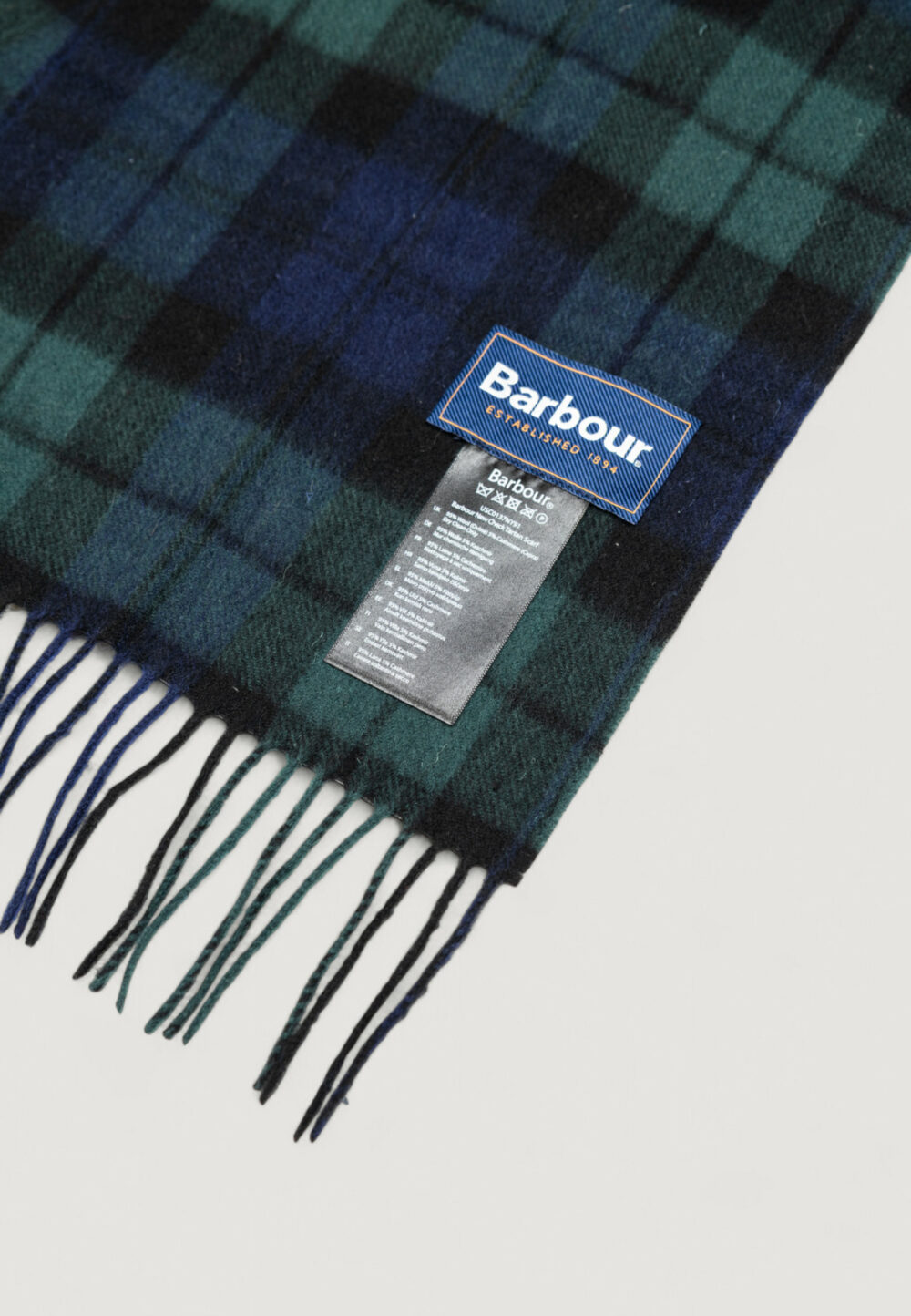 Sciarpa Barbour NEW CHECK TARTAN SCARF Nero - Foto 4