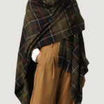 Mantella Barbour STAFFIN TARTAN SERAPE Verde Scuro - Foto 2