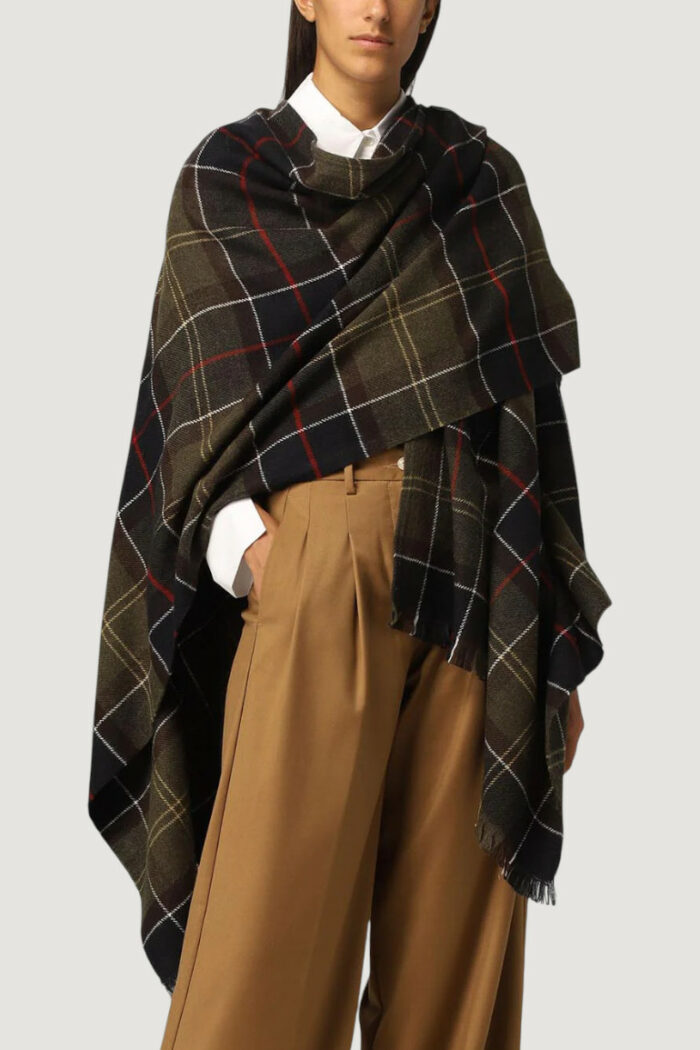 Mantella Barbour STAFFIN TARTAN SERAPE Verde Scuro – LSC0184