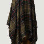 Mantella Barbour STAFFIN TARTAN SERAPE Verde Scuro - Foto 3